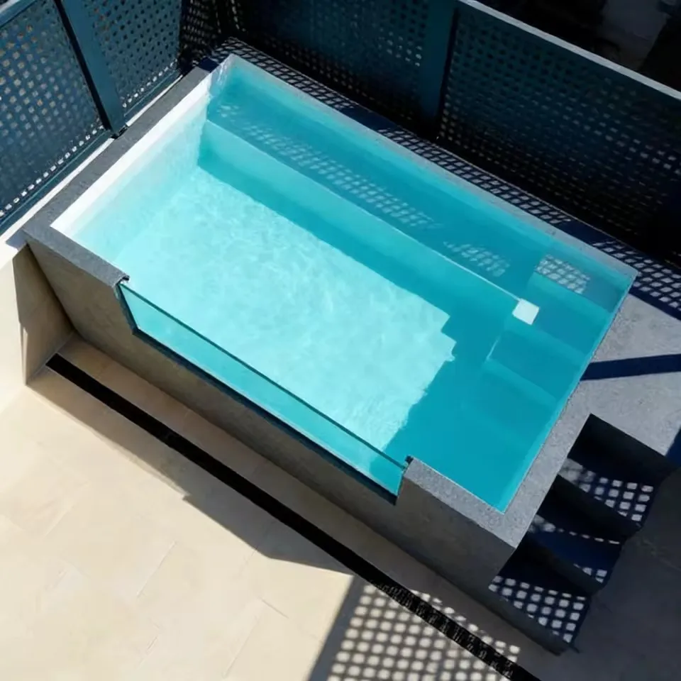 Container Pool Shipping Container Pool Prefab Above Ground Inground Fiberglass Jacuzzi Spa for Outdoor Garden Use