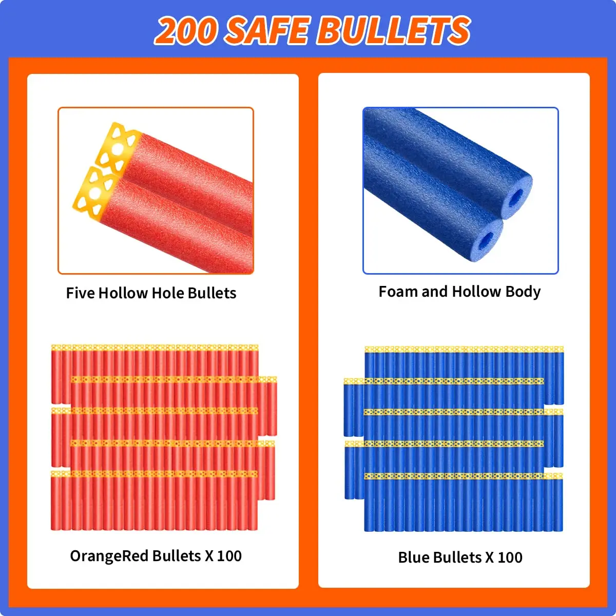 Party Supplies Compatible for Nerf 10 Kids Pack Boys Birthday Party Guns War Decorations,Face Mask Tactical Glasses 200 Bullets