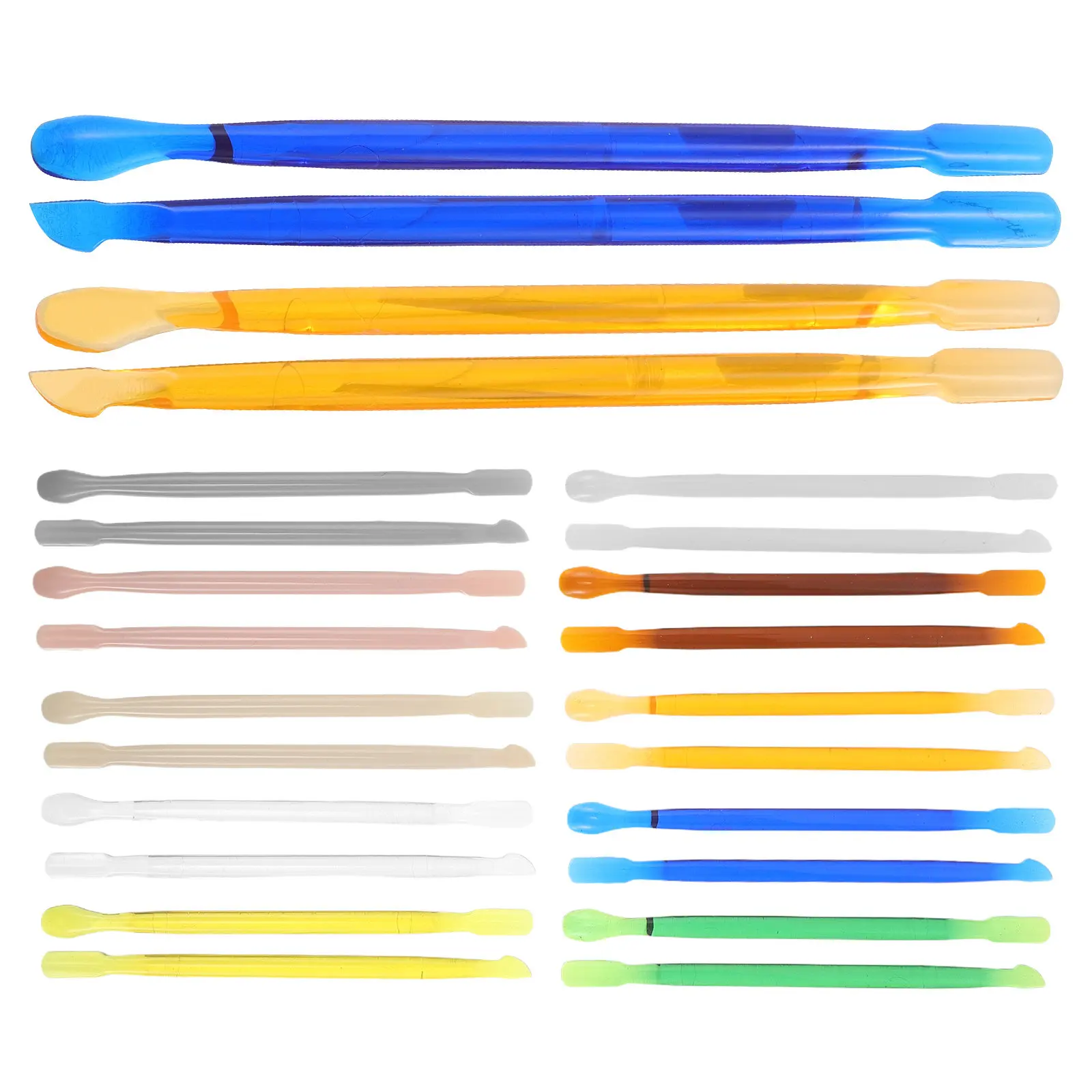 

20Pcs Nail Cuticle Pusher Acrylic Double Ended Dual Sided Cuticle Remover Tool Disposable Nail Art Manicure Pedicure Salon Dead