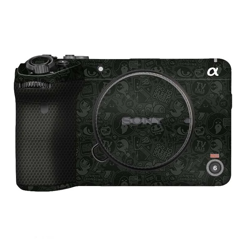 Pegatina de piel corporal para cámara, película protectora antiarañazos para Sony ZVE1 ZVE-1