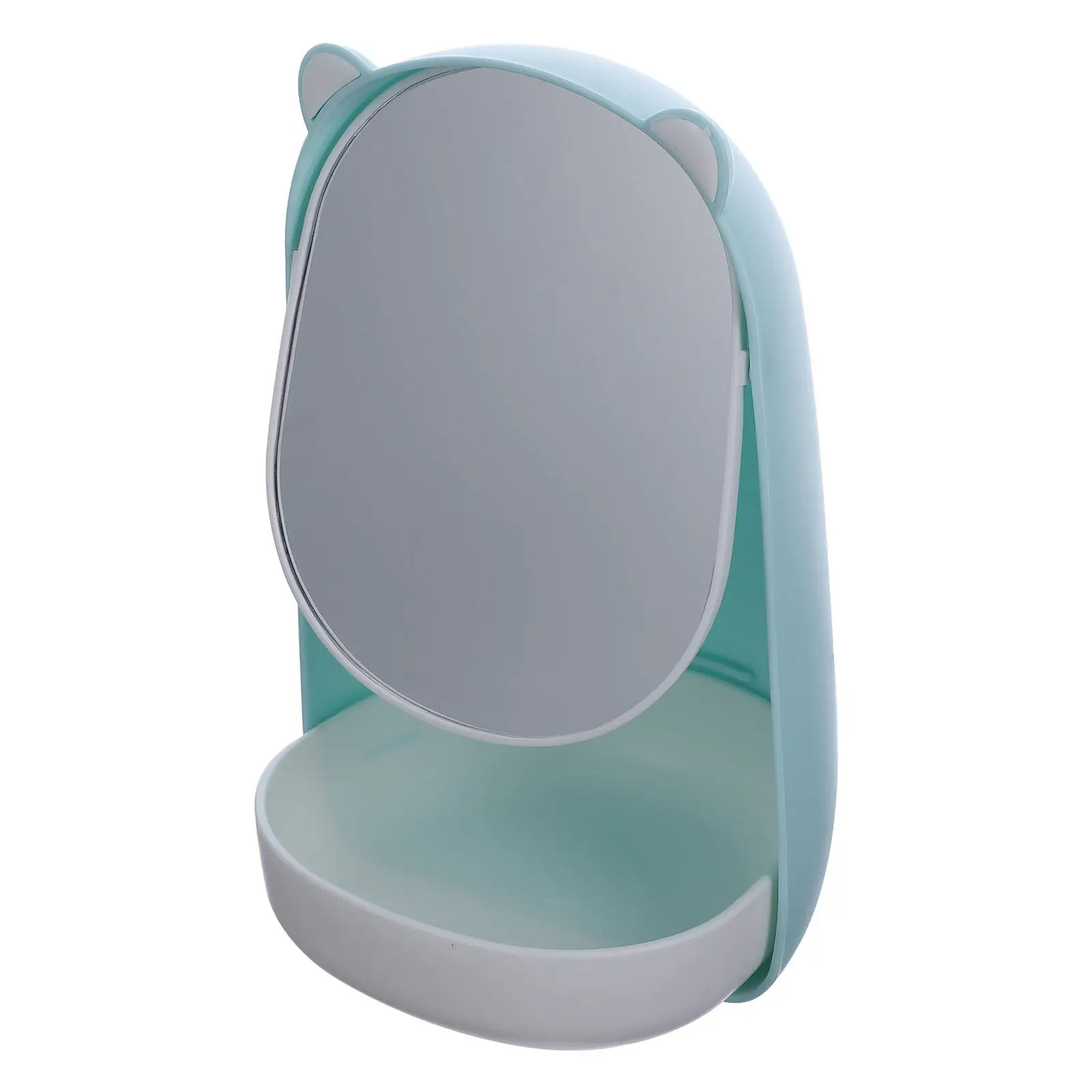 

Компактное зеркало для макияжа в форме медведя, 1 шт., прозрачное, легкое, портативное, настольное, аксессуар для макияжа