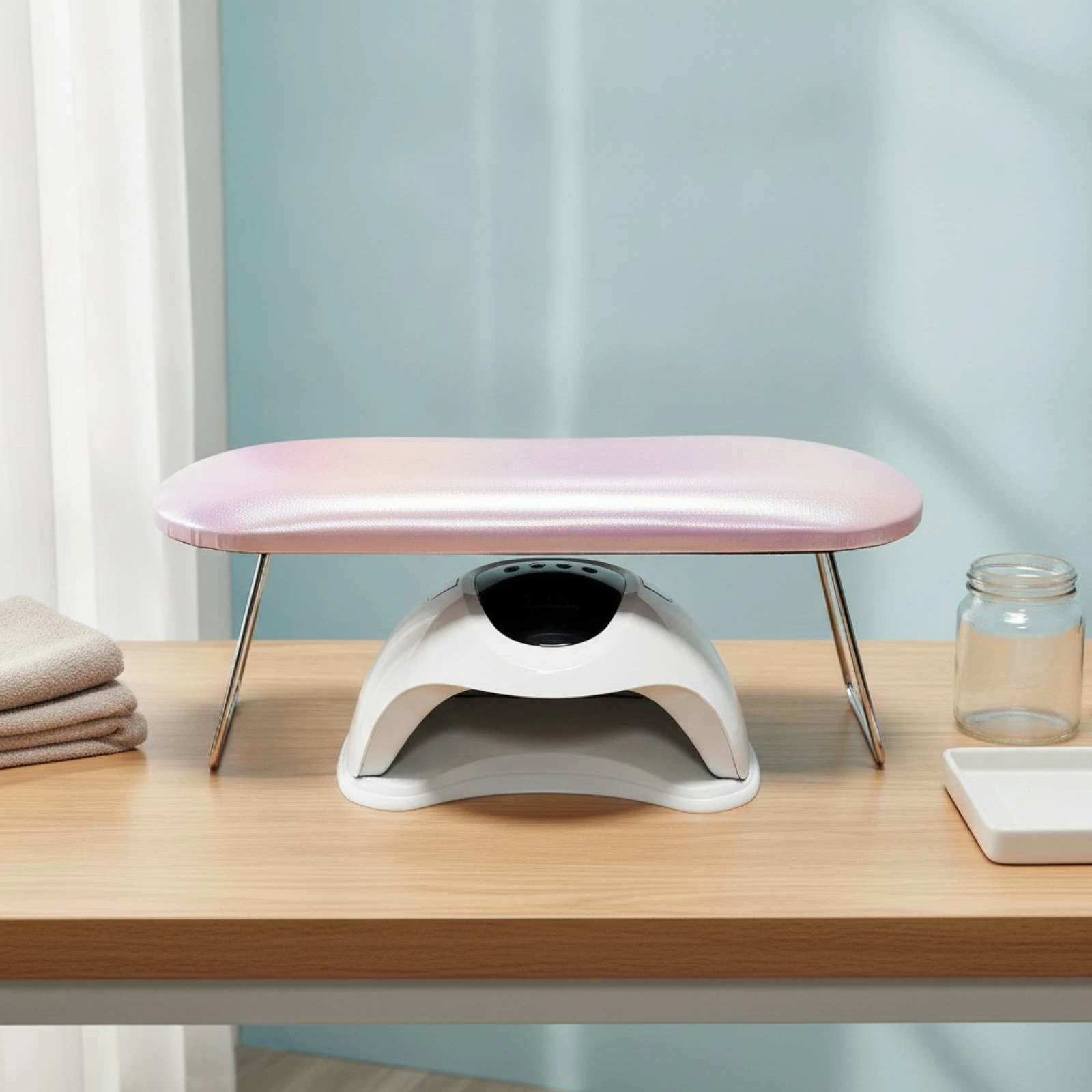 nail-hand-rest-with-metal-legs-comfortable-nail-hand-rest-furniture-ergonomic-space-saving-for-manicurists