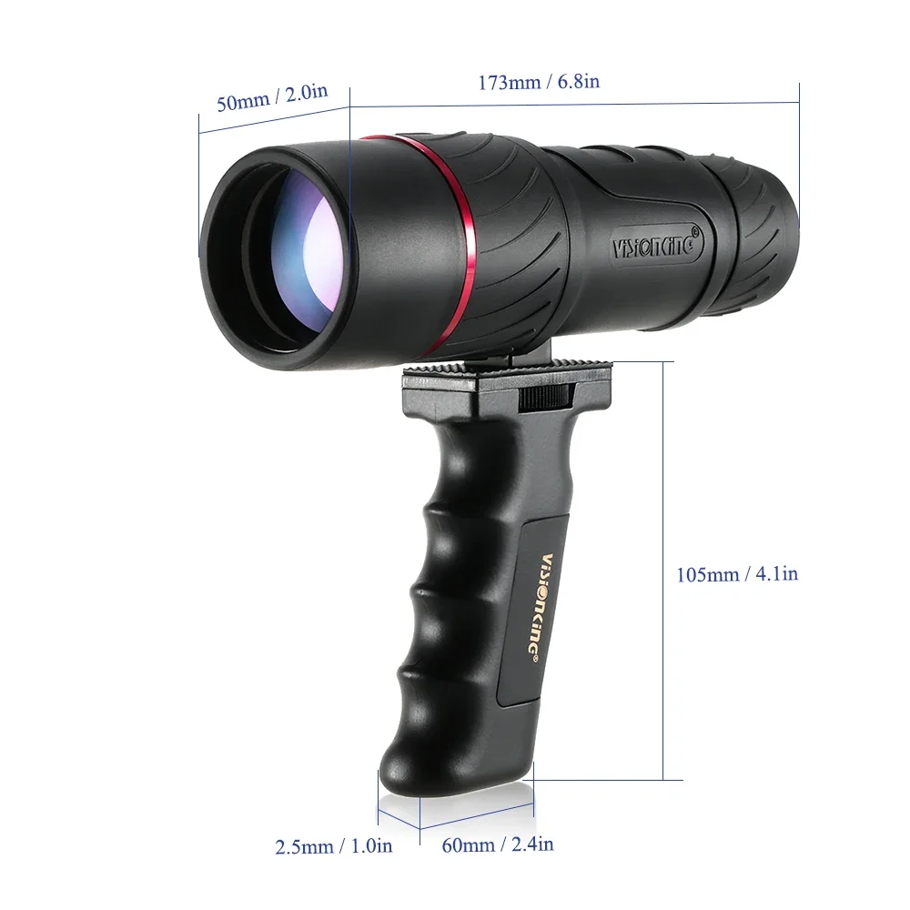 Visionking Portable 10-25x42 Zoom Monocular Handheld High-Powered Outdoor Birdwatching Travelling Camping Game Concert Telescope