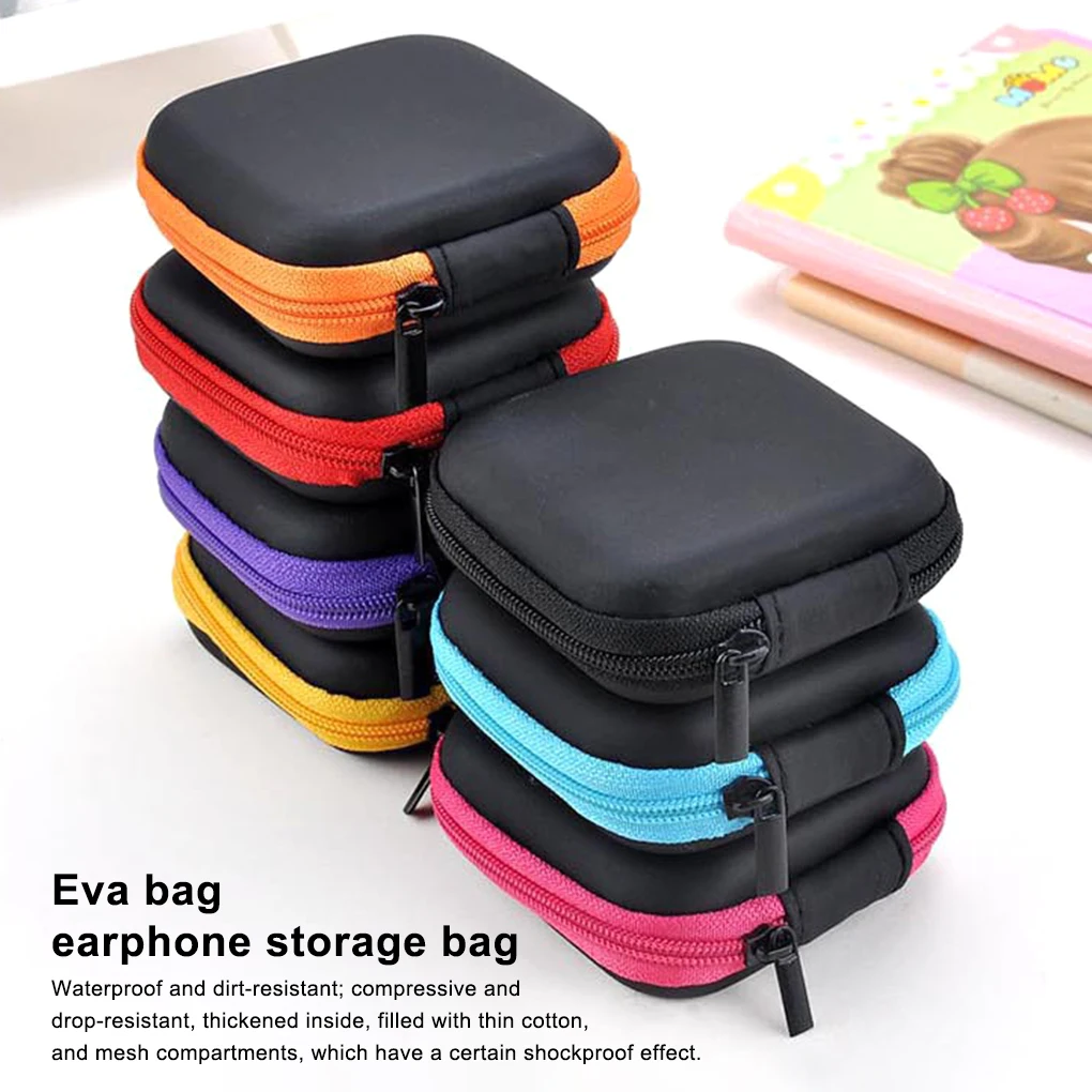 Box Storage Headphone Coin Earphone Bag Purse Case Packaging Portable