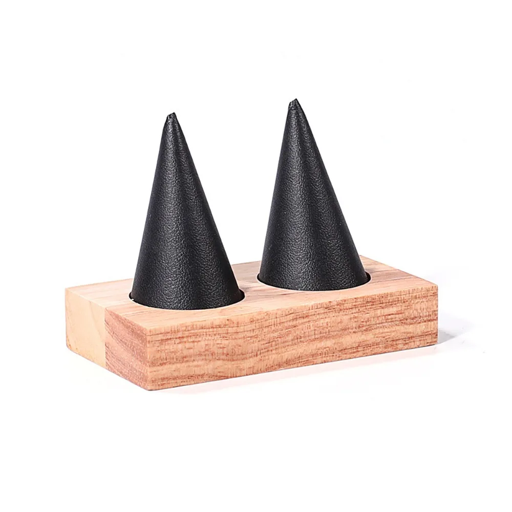 

Jewelry Display Cone Shape Rings Holder Multiple Size Lightweight Flannelette Rings Display Stand Vintage Storage Rack