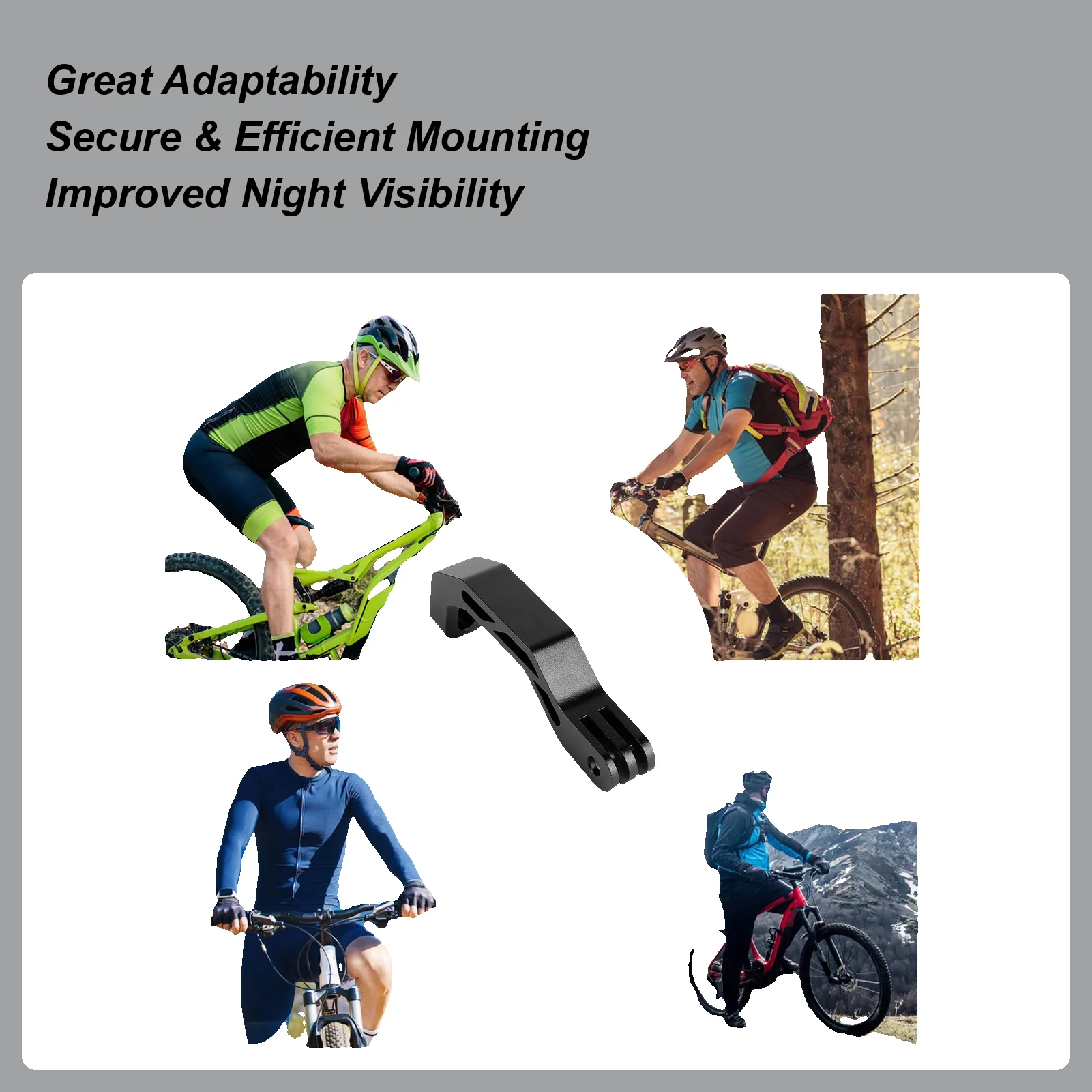 

Крепление для велосипедного фонарика, складной кронштейн из сплава, монтажный кронштейн для велосипеда для кемпинга, езды, поездок на работу, путешествий, гонок на открытом воздухе