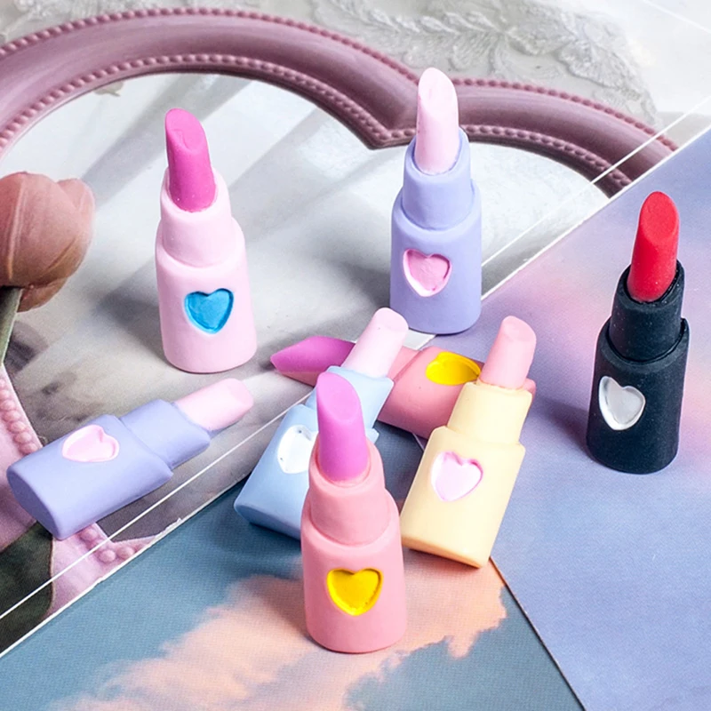 5Pcs Miniature Cute Lipstick Simulation Cosmetics DIY Play Toys Dollhouse