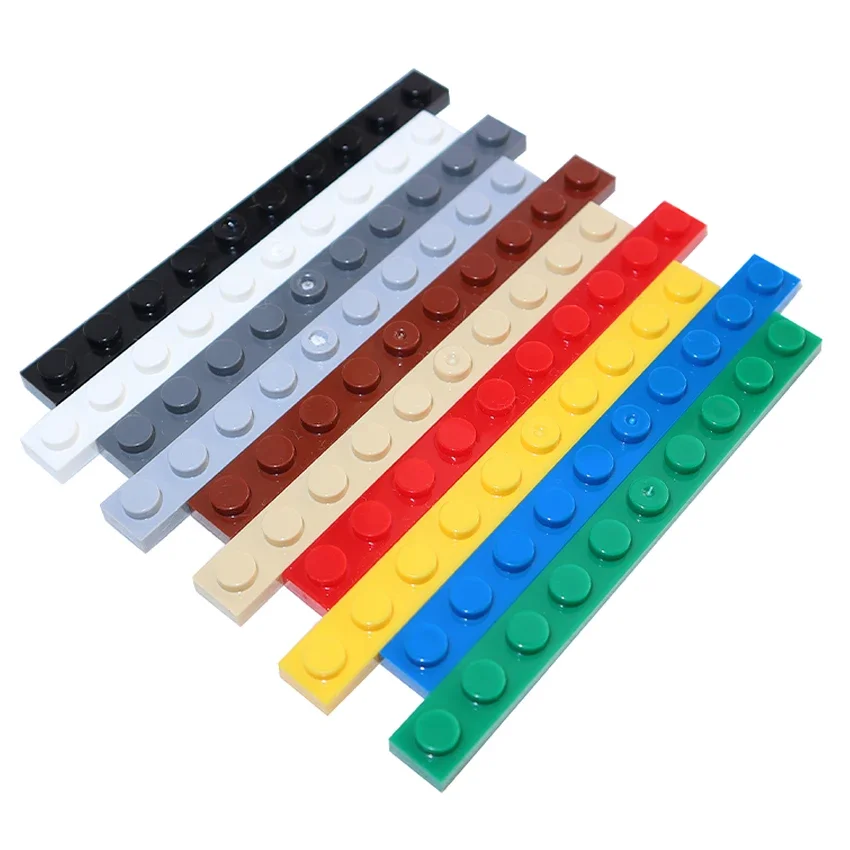 MOC Assemble Particles 30PCS Size 1x10 Dot Plate DIY Building Blocks 1*10 Figures Bricks Educational Creative Toy for Kid 4477