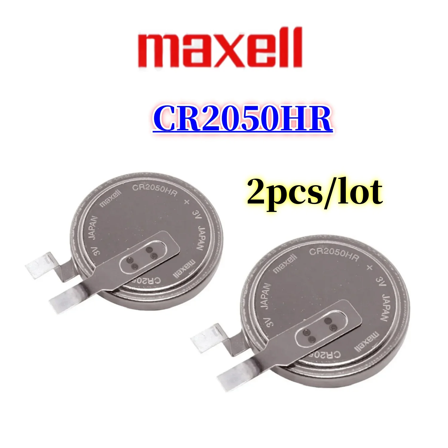 2pcs/lot CR2050 CR2050HR BR2050 LM2050 2050 3V Lithium Battery for Tire Pressure Monitoring Sensor High Temperature Resistant