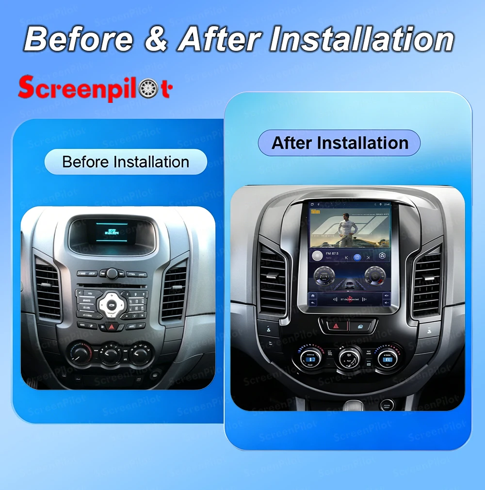 9.7 inch Android 16 For Ford Ranger 2012 - 2015 Stereo Head Unit Car Radio 2 Din MuTouch Scltimedia Video Player GPS Navigation