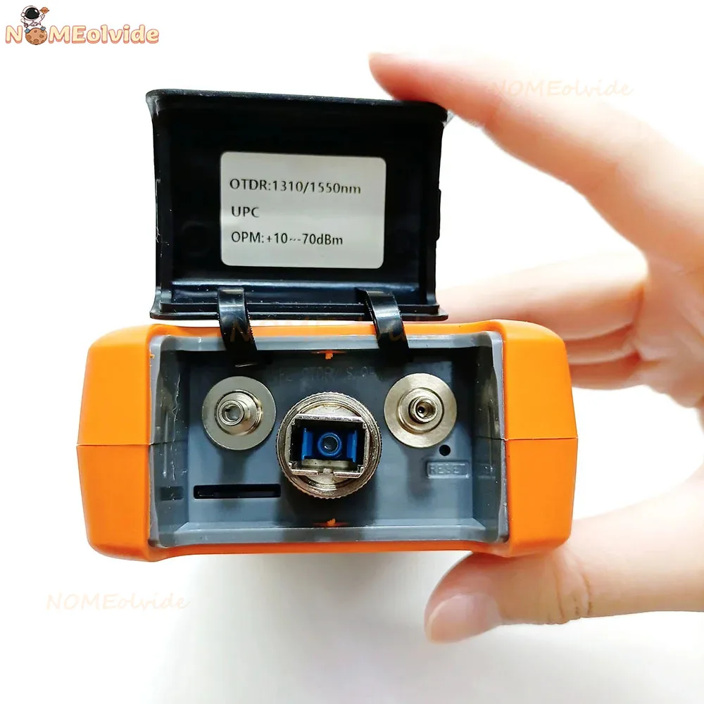 Imagem -02 - Mini Otdr Fibra Ativa Refletômetro Teste ao Vivo Vfl Ols Opm Mapa de Eventos Ethernet 1310 1550 1610 1625 1650nm 24 22db