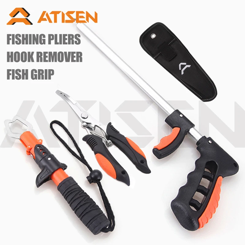 

Fishing tongs, fish lip clip set, fishing remover, multi-function fishing tool, suitable for saltwater, fresh water, ice fishing