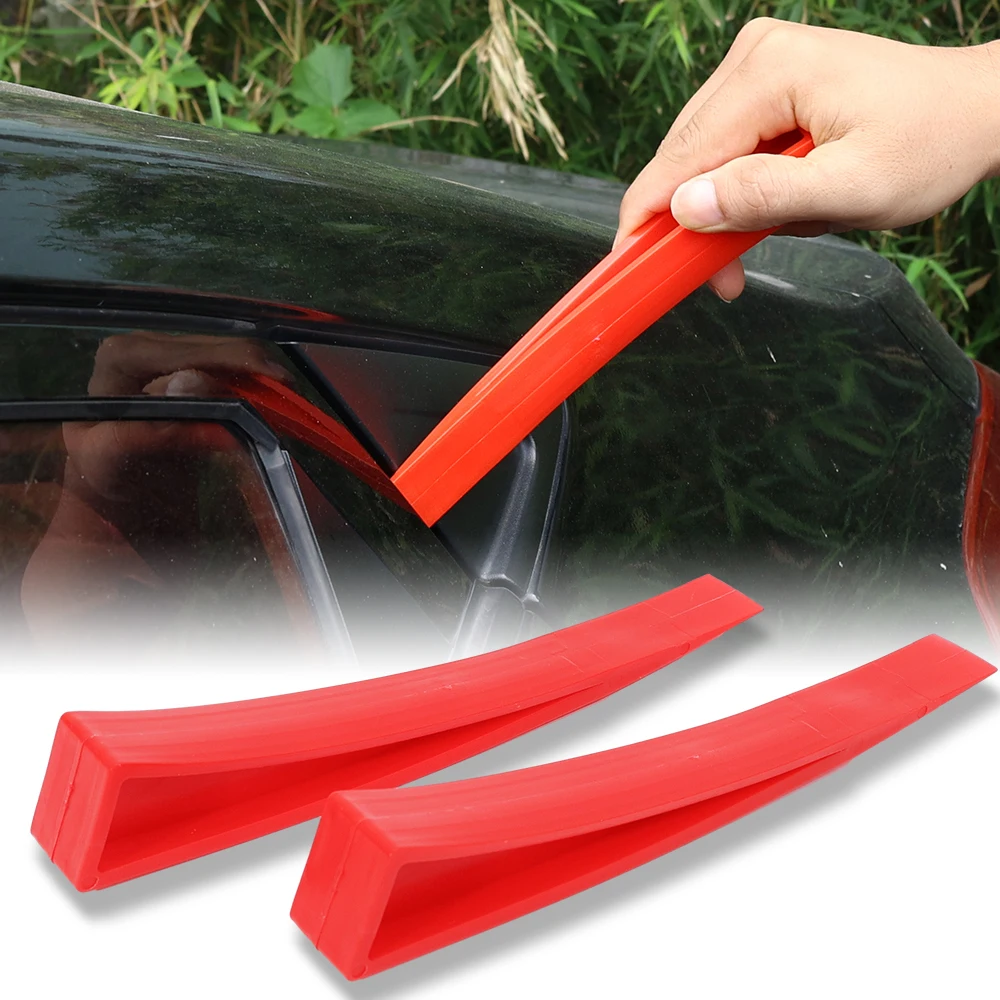 

Car Plastic Wedge Dent Red Auto Body Repair Tools Window Door Wedge Remove Repair Hand Universal Crowbars Enlarger Accessories