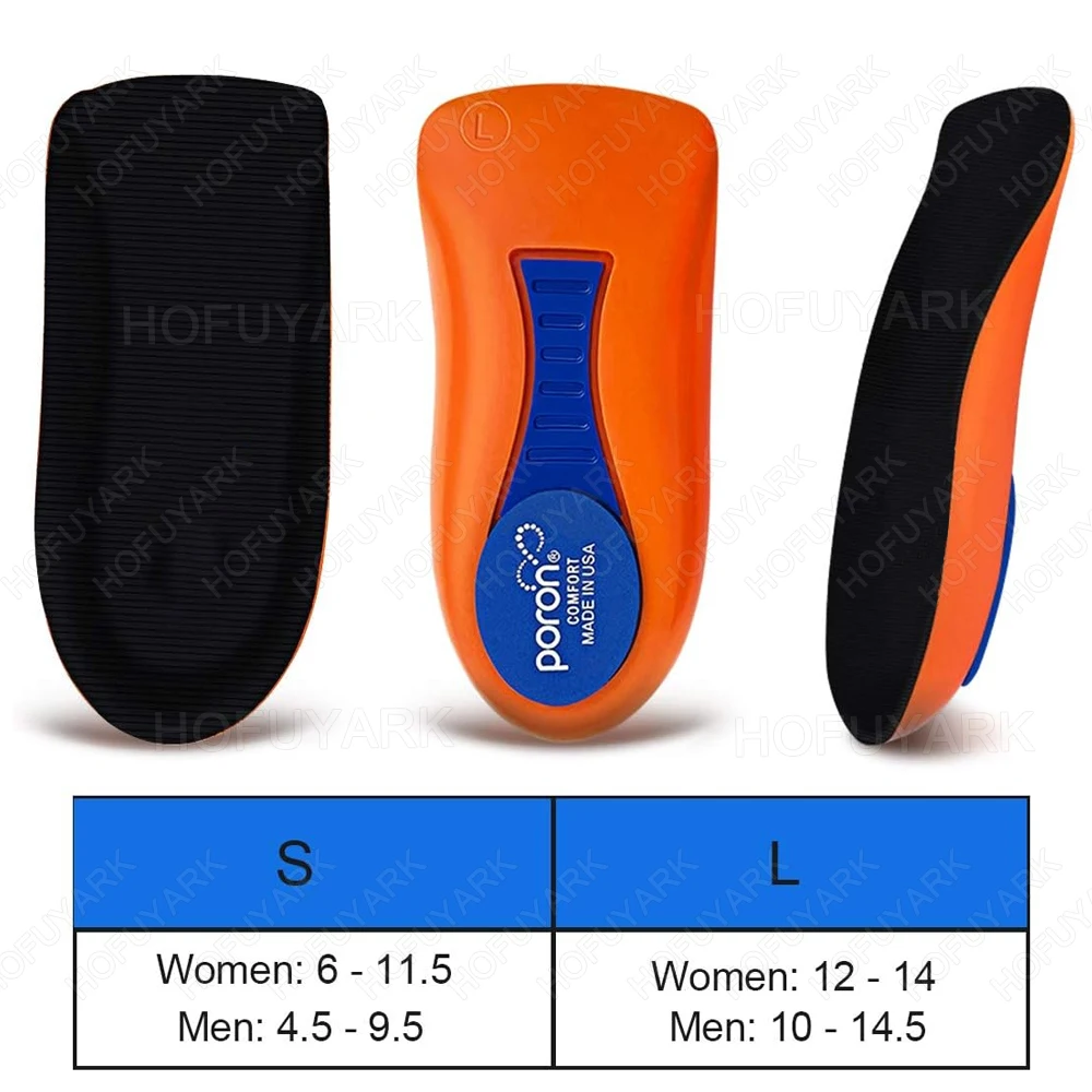 Sport Orthopedic Insoles for Shoes Man Woman Flat Foot Arch Support Orthotic Insoles for Plantar Fascitis Pain Relief Shoe Pads