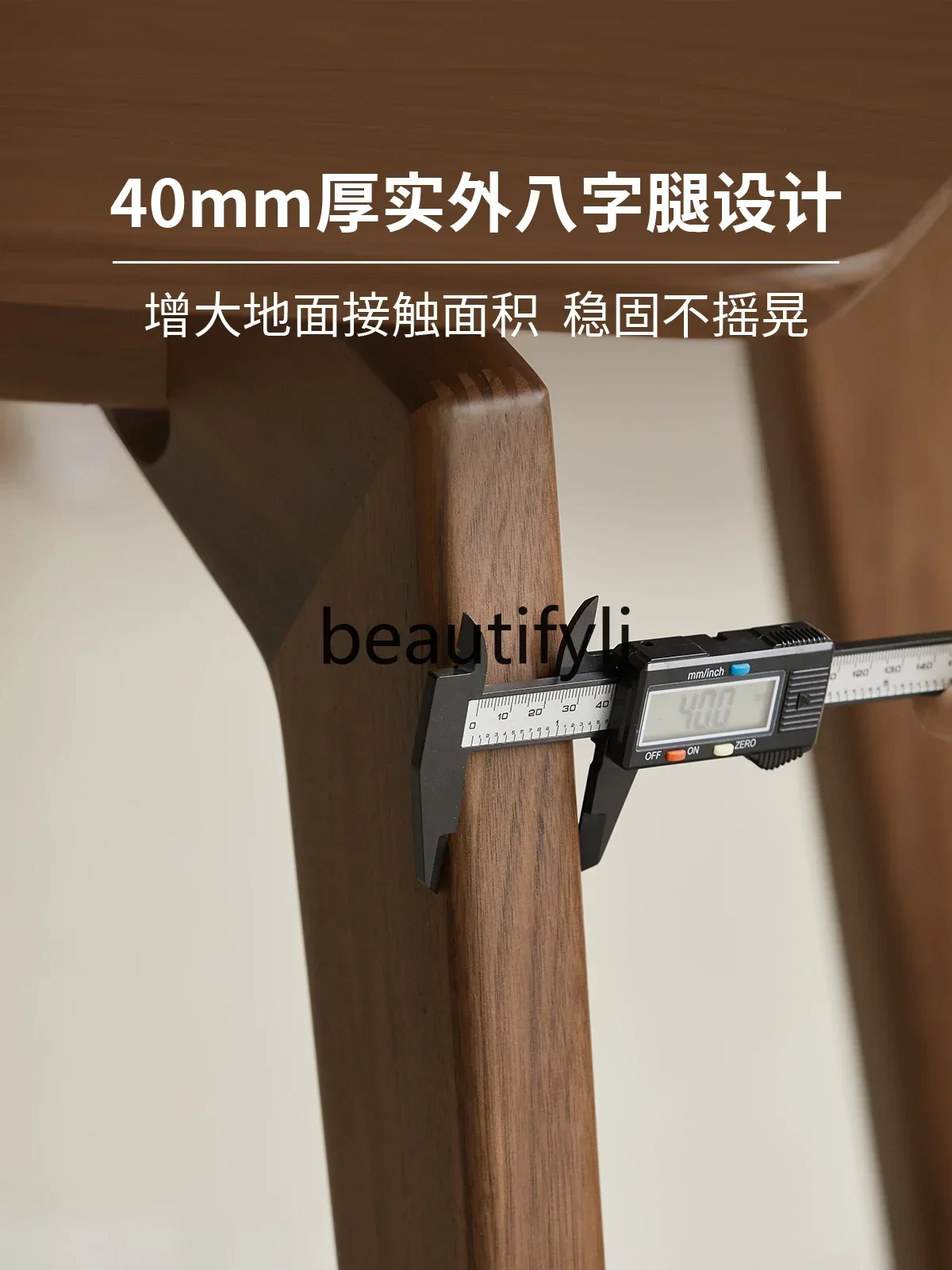 

Solid Wood Dining Table North American Walnut Small Apartment Living Room Nordic Rectangular Family Dining Table And Chairs