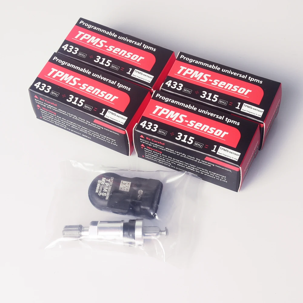 1pcs Car TPMS Tire Pressure Monitor Sensor System 2in1 315MHZ + 433MHz Mx Programmable sensor Programming Universal TS508 TS600