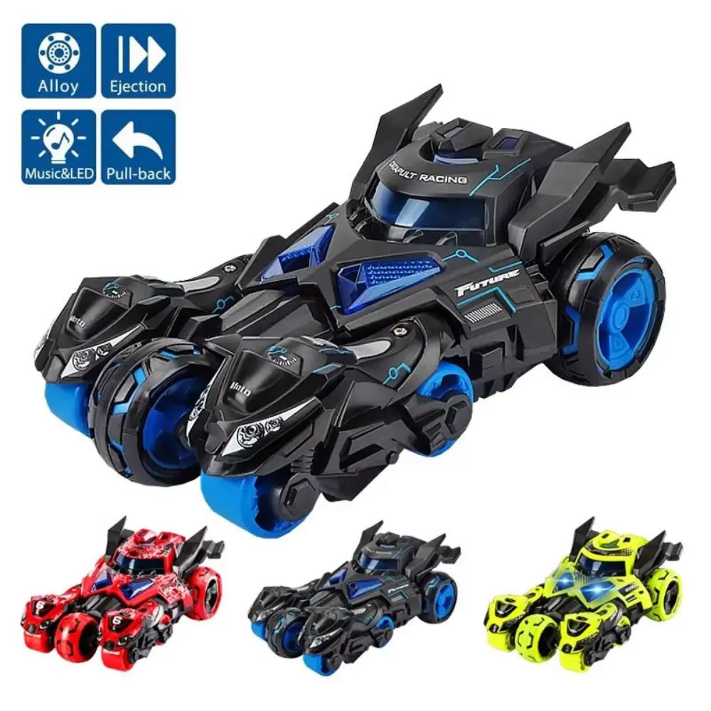 1:32 Motorcycle Ejector Car Model Alloy Diecast Model Pull Back Car Toys Sound Light Inertia Simulation Motorcycle Collection