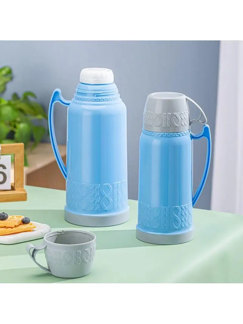 

Большая стеклянная термобутылка для воды для студентов, для общежития, для приготовления напитков, многофункциональный термос для горячей воды, для напитков, утэн...