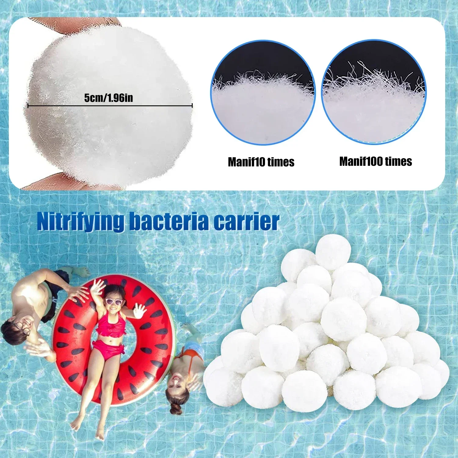 Durable Swimming Pool Filter Balls Substitute 25kg Sand Reusable Eco-Friendly Pool Maintenance Tool image 4