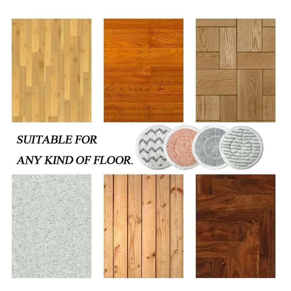 Shark S7000AMZ S7001 S7001TGT S7000 시리즈, 스팀 및 스크럽 올인원 하드 바닥 스팀 걸레용 교체용 스팀 걸레 패드 8개