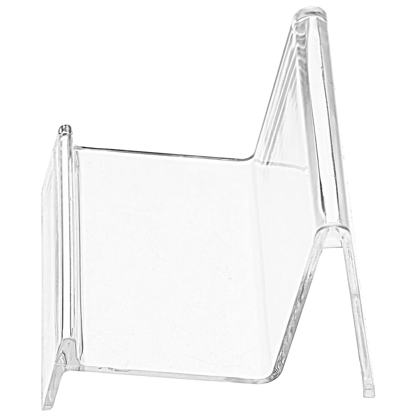 

5Pcs Fine Workmanship Pc Wallet Display Stand Transparent Lightweight Desktop Organizer for Wallets Phones Jewelry Business