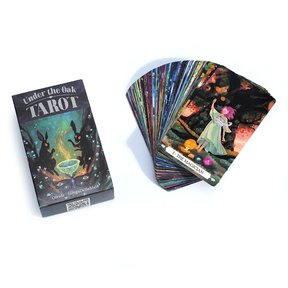Under The Oak 78pcs Tarot Cards Tarot Deck Unique Divination Board Playing Game Combining Fact & Fiction for Insightful Readings