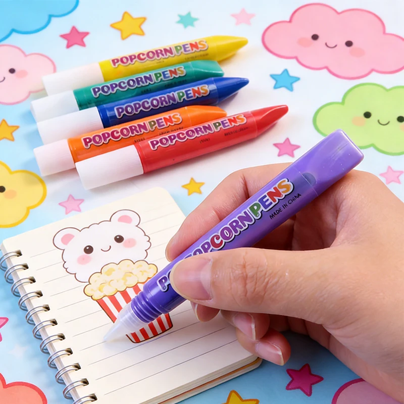 

6 Color Set Heatable 3D Pen for DIY Creative Bubble Art Craft Portable Science Experiment Kit