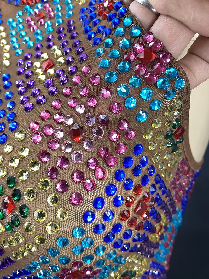Abito da compleanno sexy casual senza maniche con decalcomania di paillettes color diamante per le donne Abito formale da donna Abiti eleganti abbaglianti
