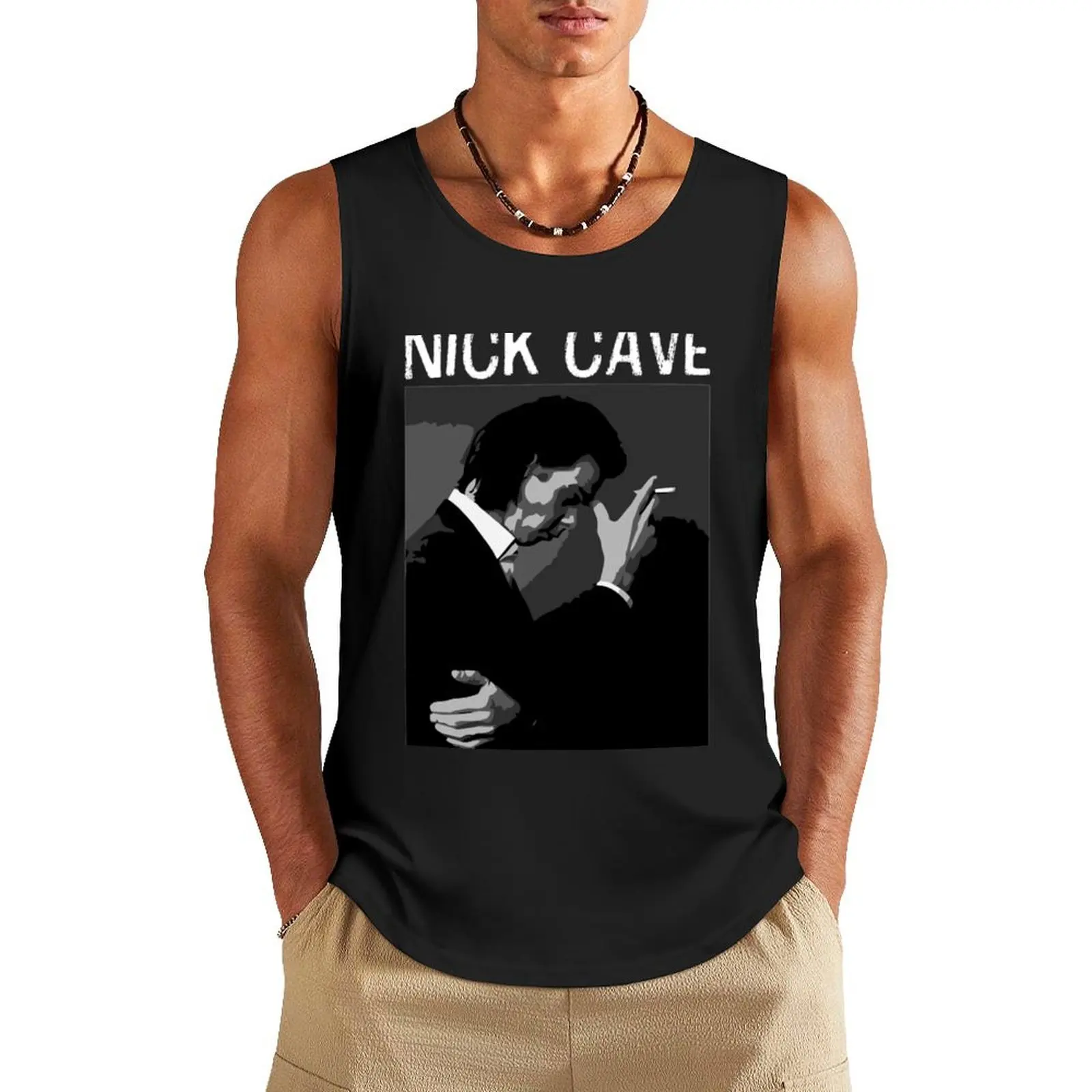 

NICKs-cave Tank Top Top sports t-shirts for men anime gym T-shirt men