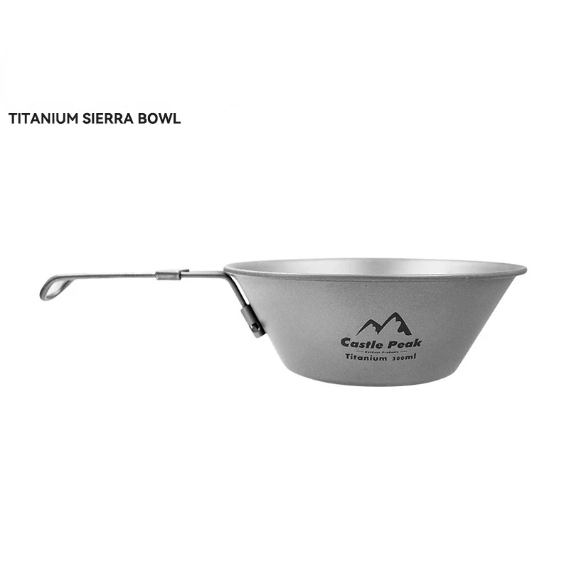 Outdoor Titanium Sheila Bowl Summer Camping Household Ultra Lightweight Tableware Folding Equipment Hiking Accsesories New