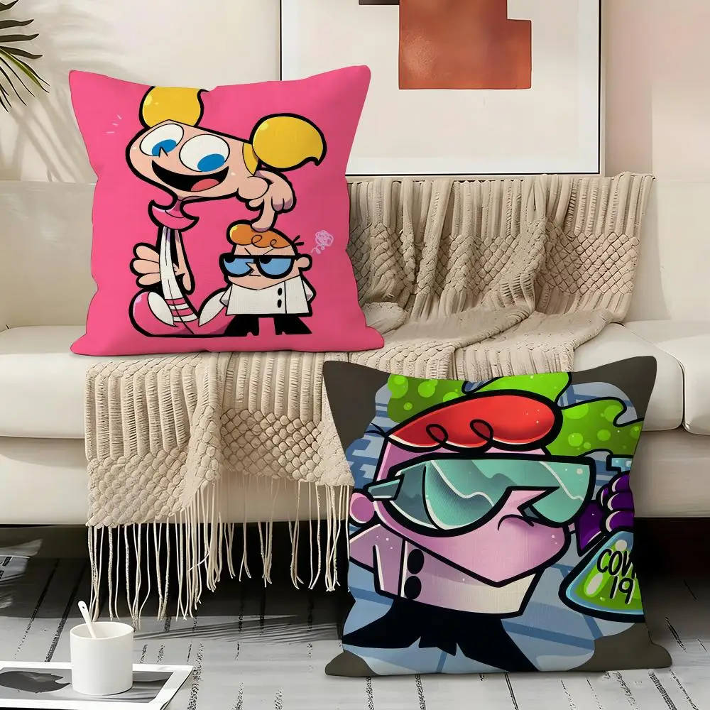 D-dexter's Laboratory Anime Pillow Case Pillowcase, Double-sided Printed, Sofa Cushion, Bedroom Headboard Pillow