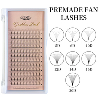 Goddess Point Premade Volume Fans 5D 6D 10D 12D 16D 20D MIX Individual Lashes Pre Made Russian Volume Fan Eyelash Extension