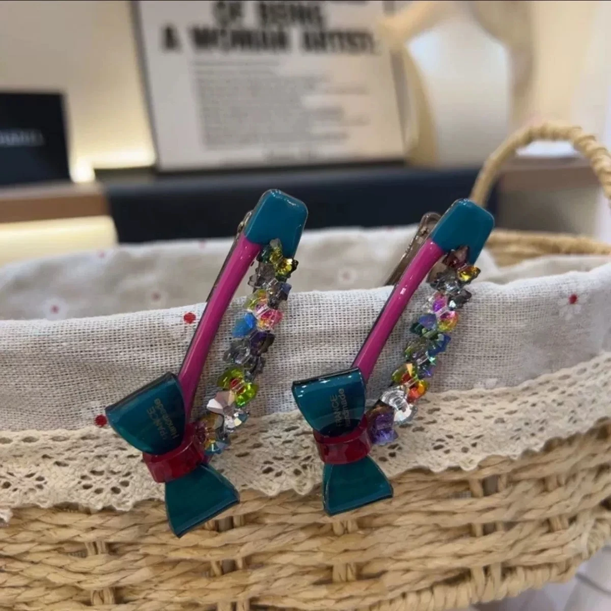 الكورية الموضة الراقية مشبك شعر فتاة الملونة القوس الانفجارات الجانب كليب مزاجه كليب Duckbow كليب أنثى إكسسوارات الشعر