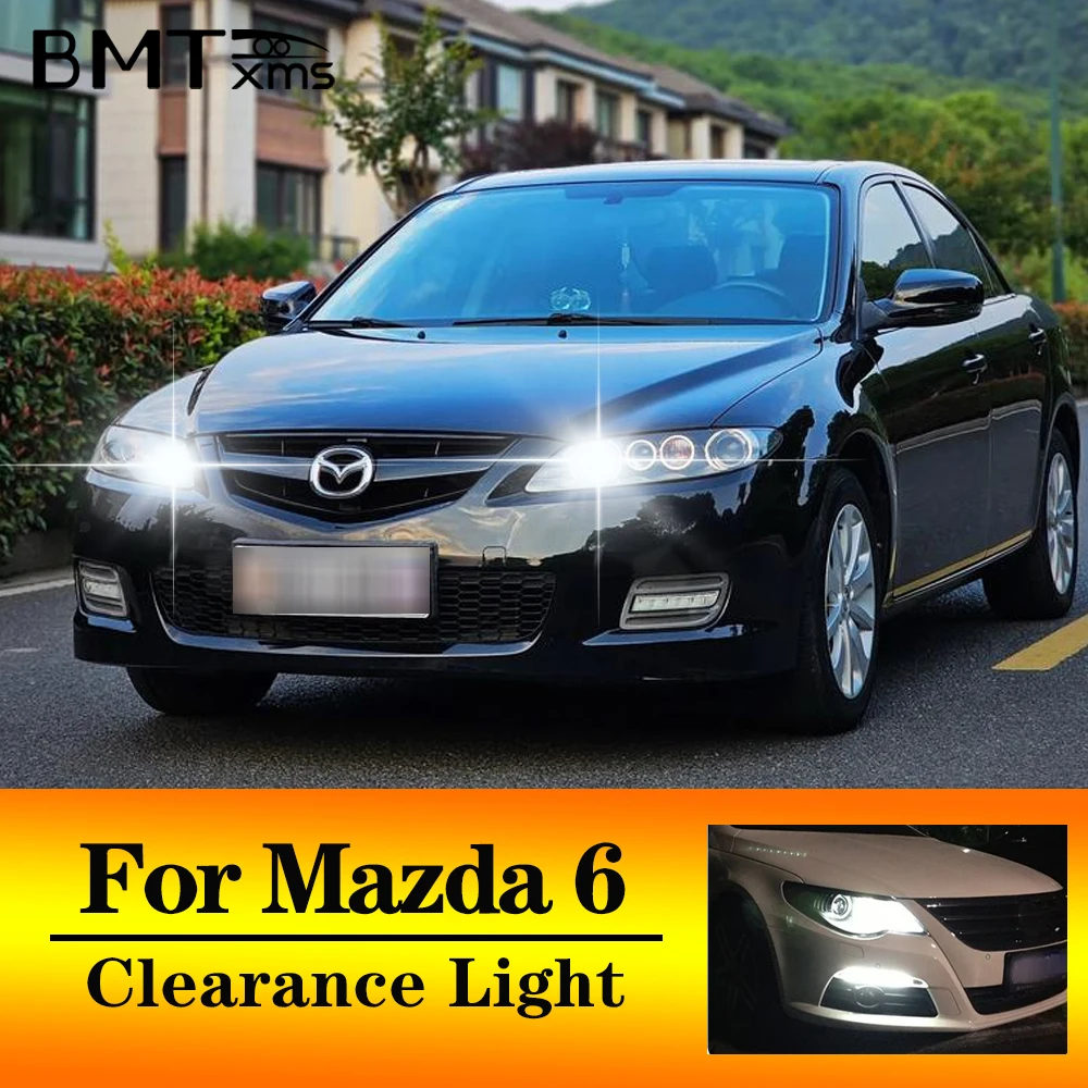 BMTxms 2Pcs T10 W5W LED Parking Lamp CarClearance Light Canbus For Mazda 6 GG GH GJ 2002-2018 2003 2004 2005 2008 2010 2012 2015