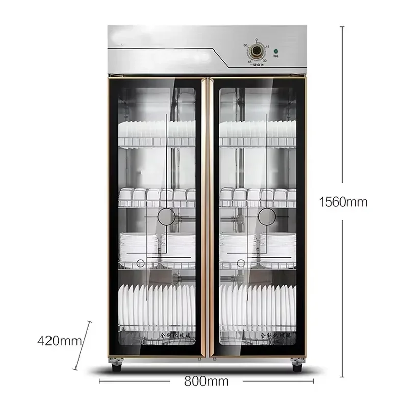 # for Large Capacity Commercial Disinfection Cabinet Professional Sterilizer for Restaurant Kitchen Tableware Utensils Drying