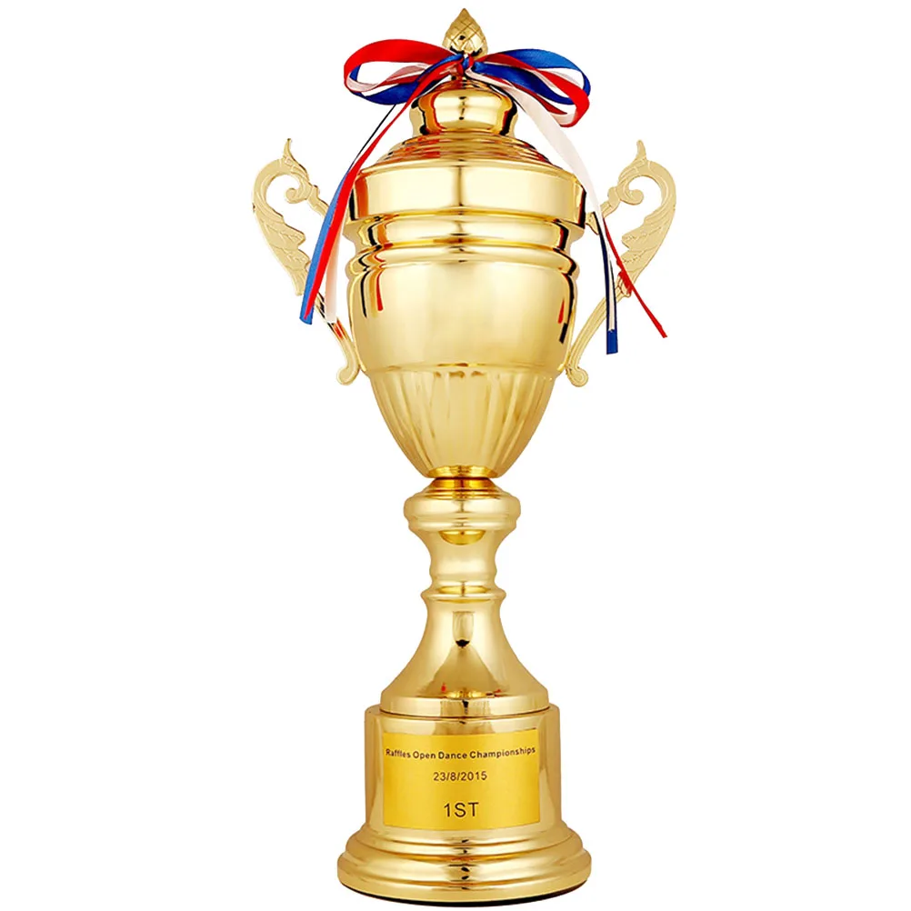 

42cm Golden Trophy Metal Award for Party Favors Ceremony Appreciation and Elementary School Events Golden Award Trophy
