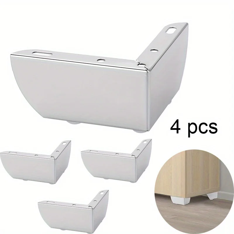 

4Pcs Modern Metal Furniture Sofa Cabinet Legs Mounting DIY Replacement Legs Set Furniture Cabinet Foot Legs Sofa Bed Table Feet