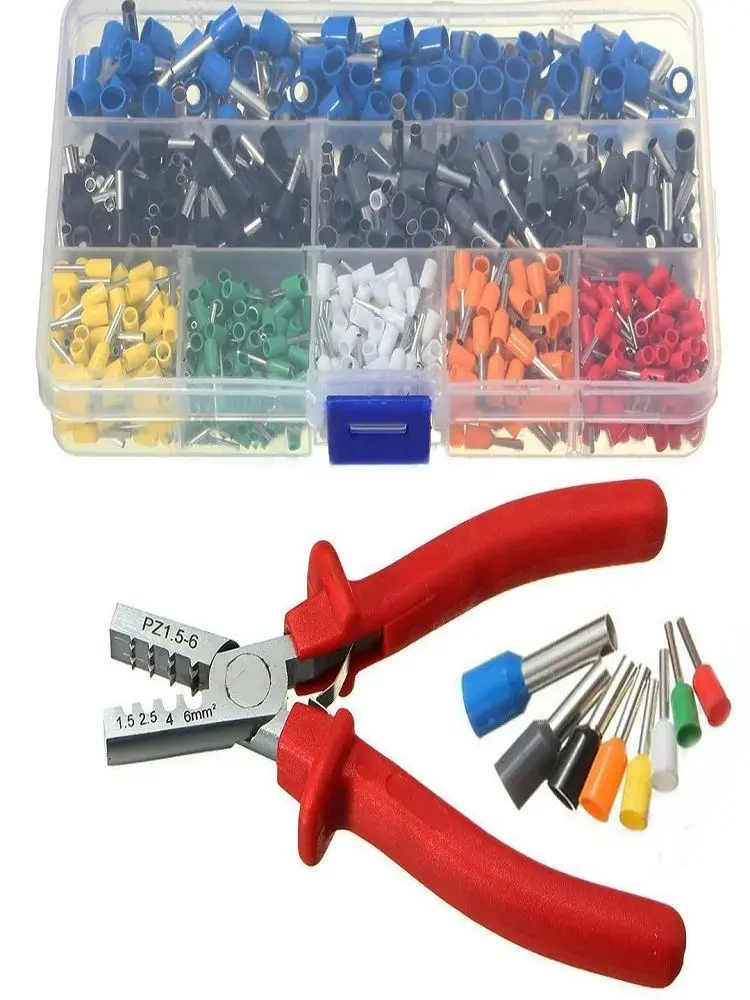 Connecteur isolé de connexion de fil Durable, 200 à 2000 pièces, terminateur à sertir, Termina isolé pressé à froid