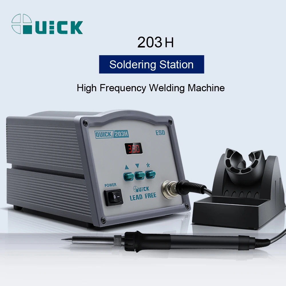 

QUICK 203H Electric Welding Machine Digital Display Lead-Free Intelligent High Frequency Constant Temperature Soldering Station