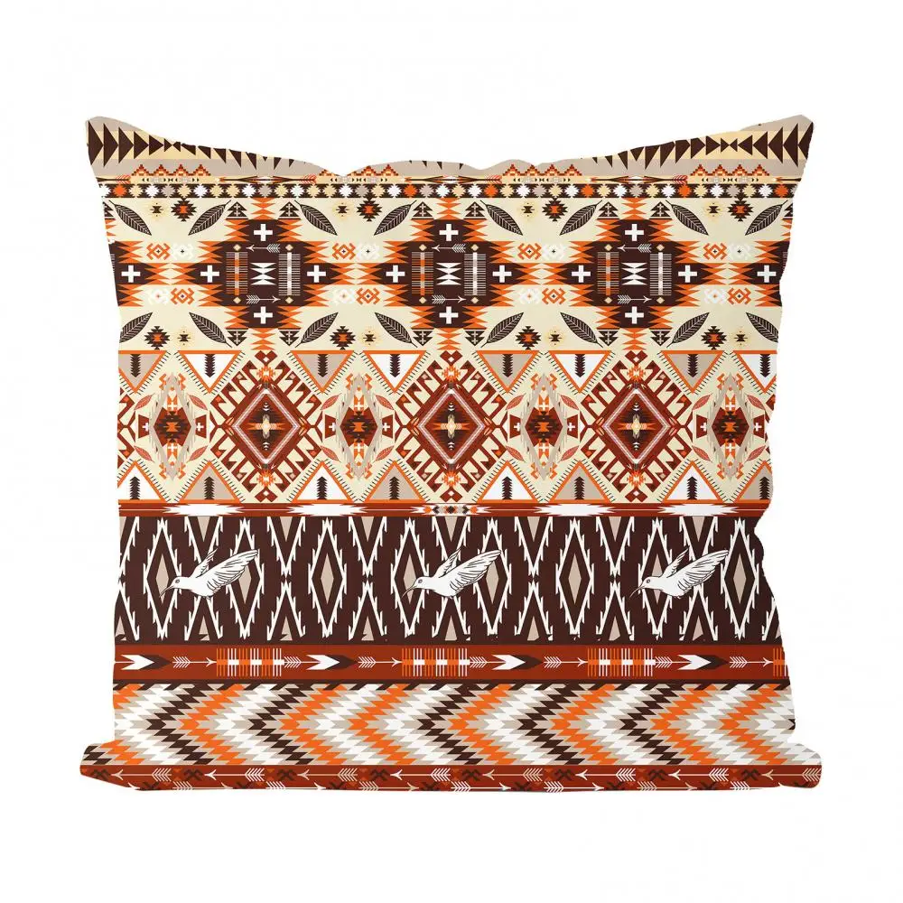 Bohemian Style Pillow Case Cover Geometry Print Decorative Pillows Case Home Sofa Chair Decorative Pillowslip Throw Pillow Cover