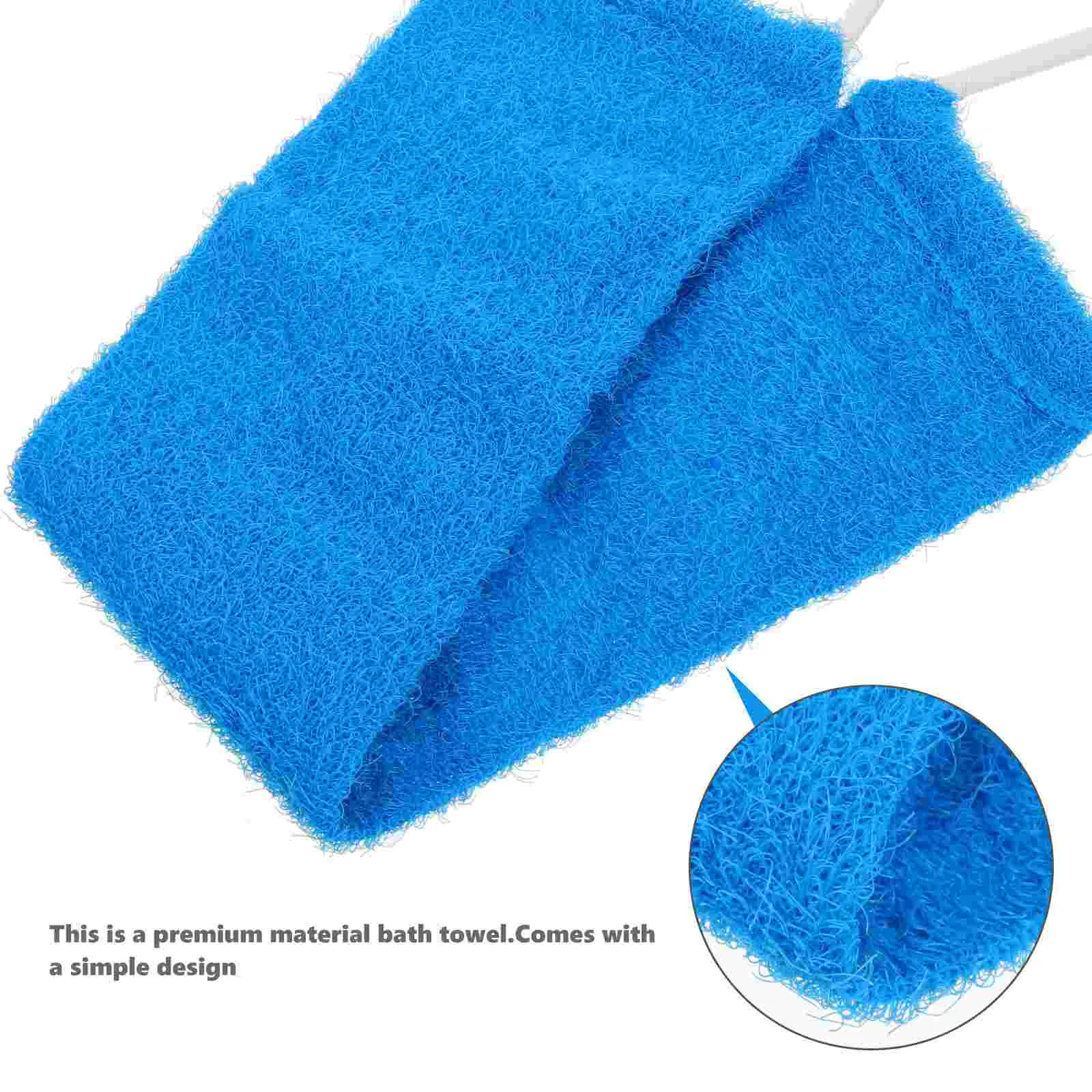 Tub Cleaner Back Scrubber Bath Towel for Men Washing Machine Massage Body Brush Blue Man