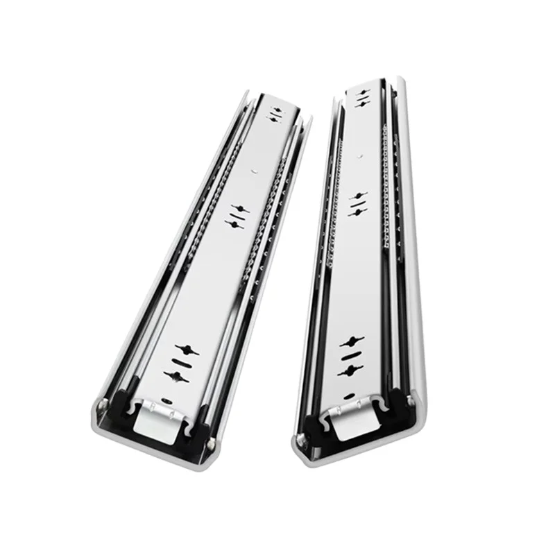 For 53 Wide, Stainless Steel Heavy Skid RV, Industrial Automation Machinery Equipment Track Toolbox Cabinet Guide
