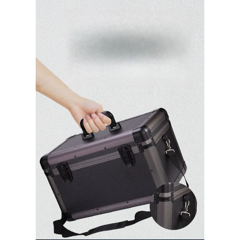 

Portable shockproof aluminum alloy instrument case High-grade portable hard shell toolbox