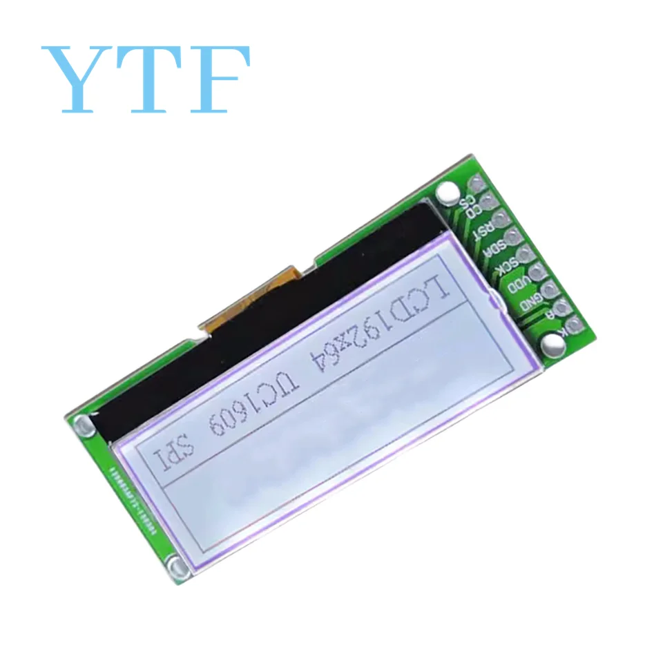19264 192*64 layar tampilan modul LCD SPI seri matriks grafis pada 3.3 V-5 V