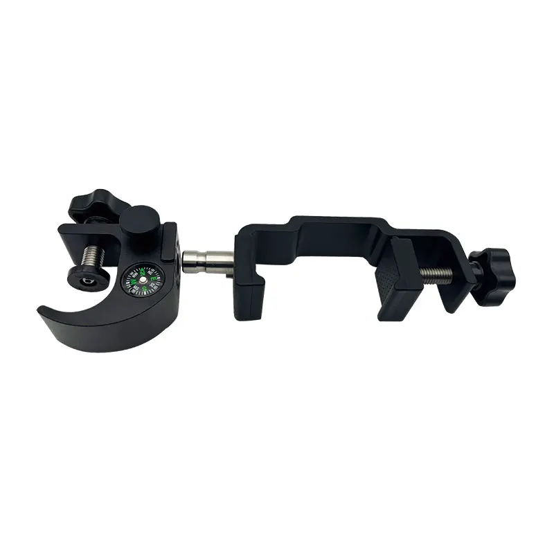 Universal Corrosion Resistant GNSS GPS Pole Clamp With Compass &Open Data Collector Cradle Pole Holder Mount