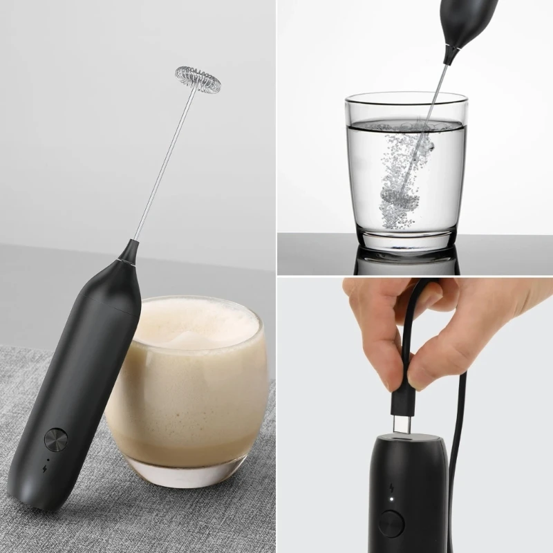 Frusta per schiuma rapida Schiumatore per latte portatile in materiale ABS Perfetto per Lattes