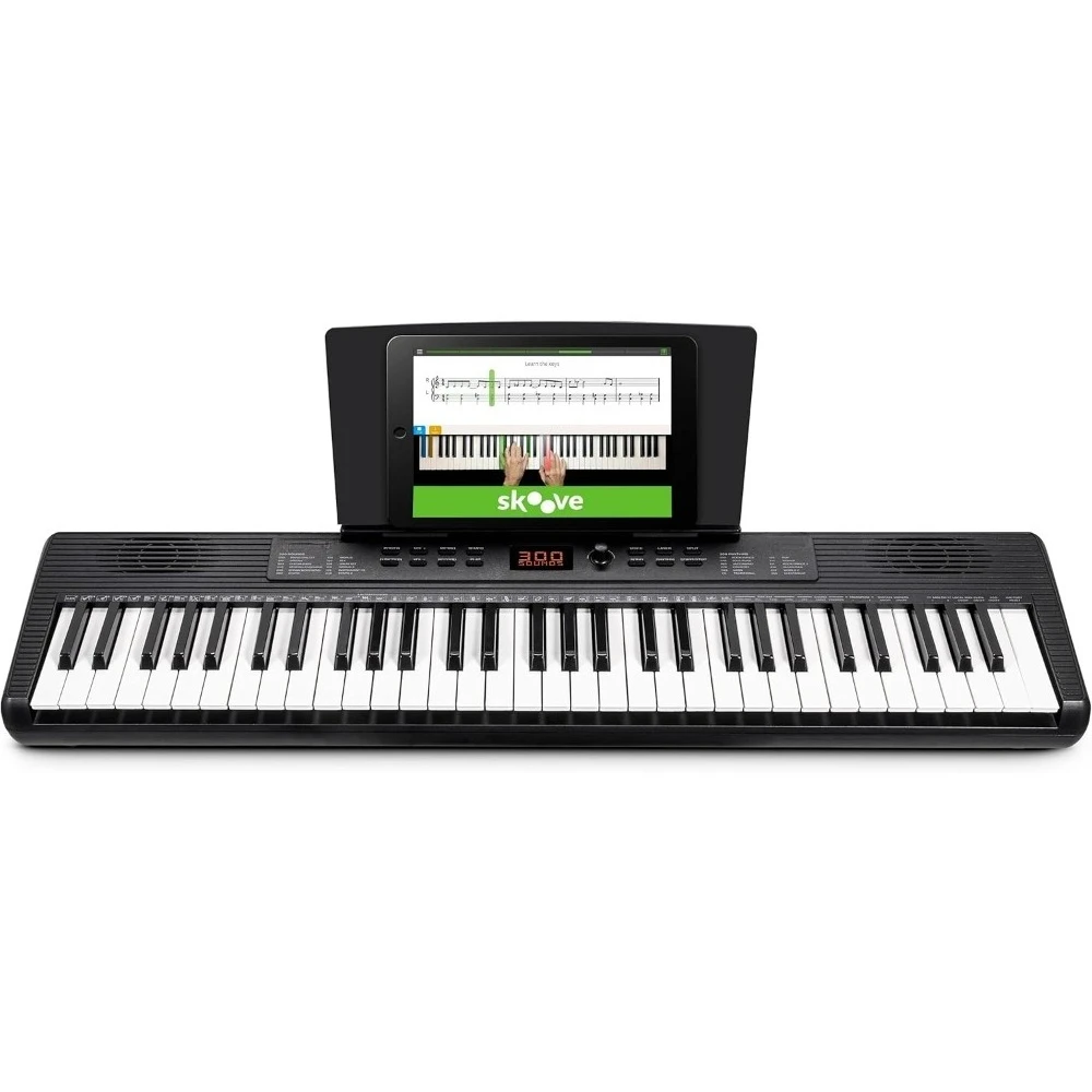 

Melody 61 MK4 Keyboard Piano for Beginners with 61 Keys Speakers, Tablet/Sheet Music Stand, 300 Sounds and Music Lessons