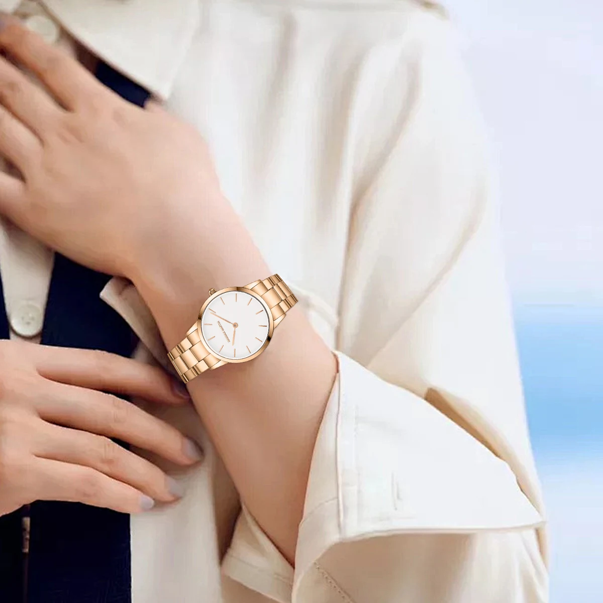 Hannah Martin Women Watch Japan Original MIYOTA 2035 Quartz Movement Fashion Rose Gold Stainless Steel Women Dress Watches reloj