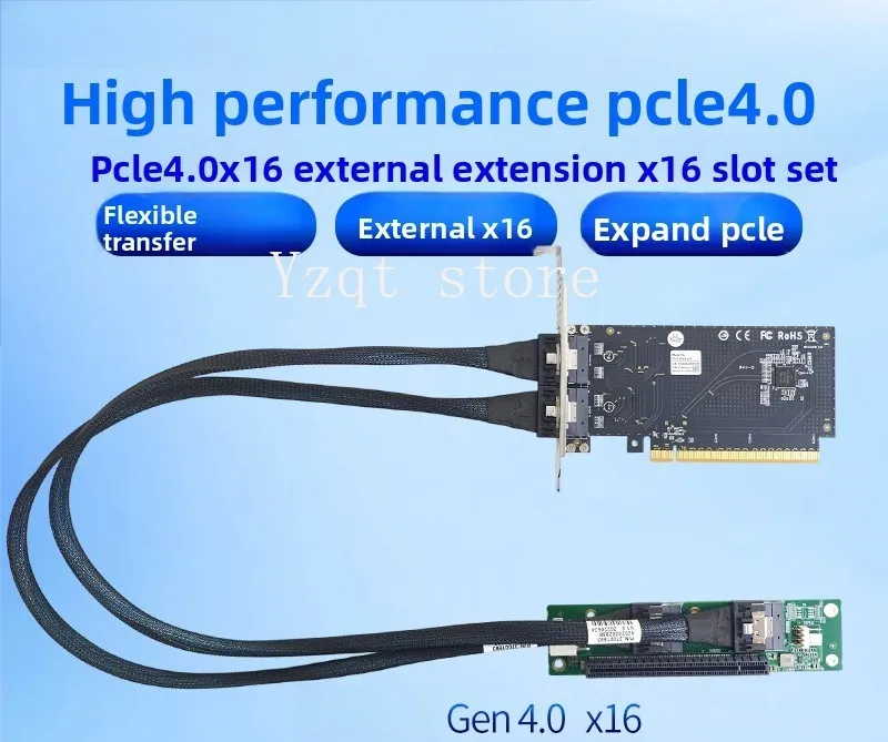 PCIe split card pcie extension cable  expansion pcie4.0 one point two  extension cable, expansion
