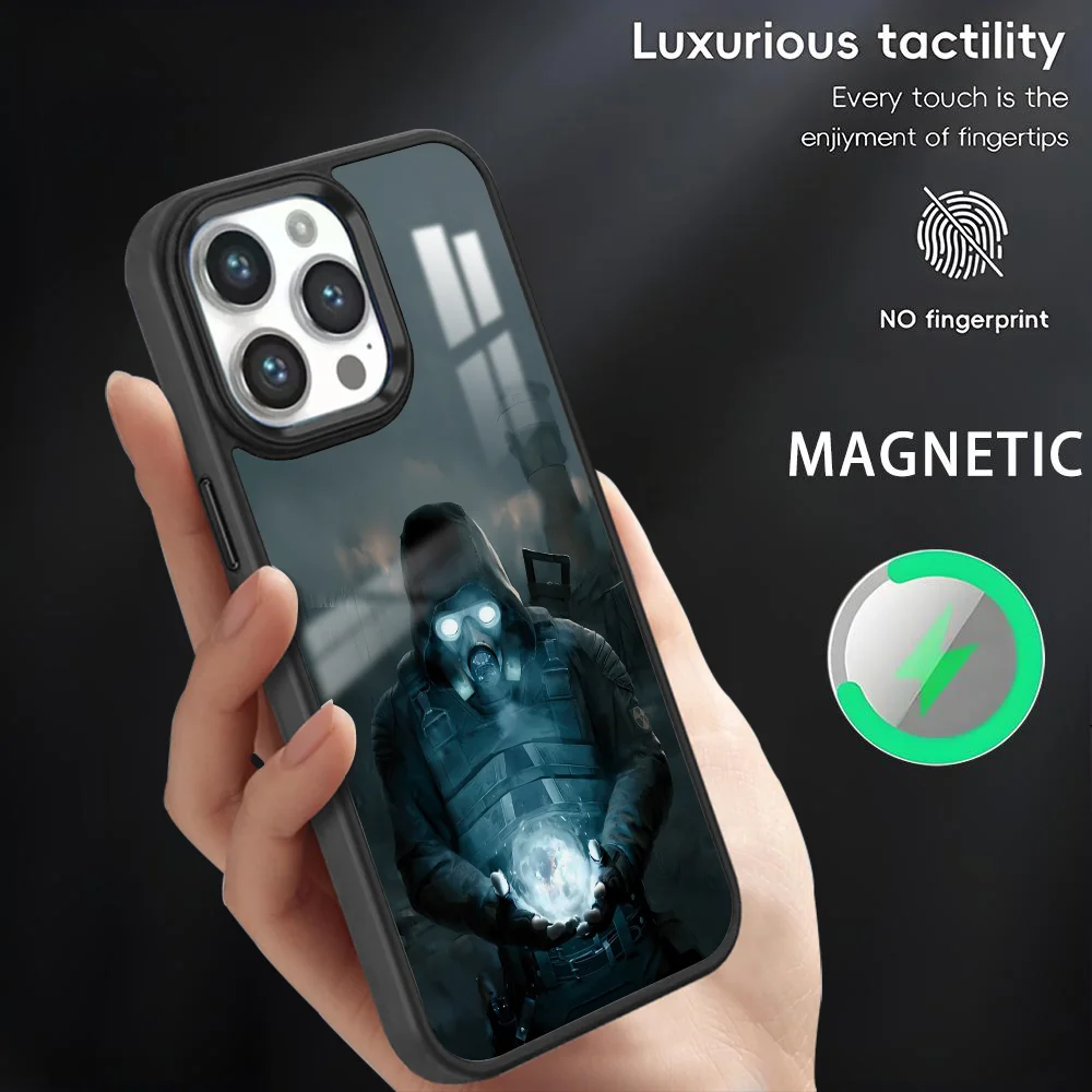 

S-Stalker 2 Cool Game Phone Case For iPhone 16 15 14 13 12 11 Pro Max Plus Mini Magnetic Magsafe Wireless Charging Cover Coque